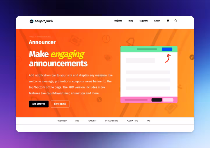 Plugin WordPress untuk menampilkan pengumuman, promo, atau pesan penting di Website